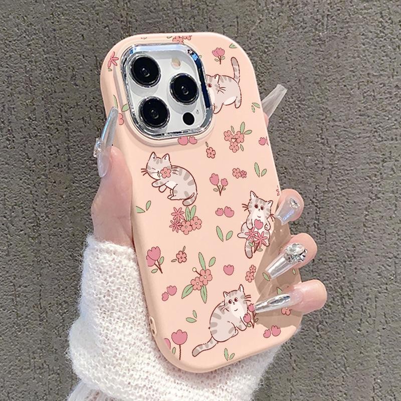 Case For Samsung A32 5G A34 M32 Silicon TPU Funny Cat Colorful Cover