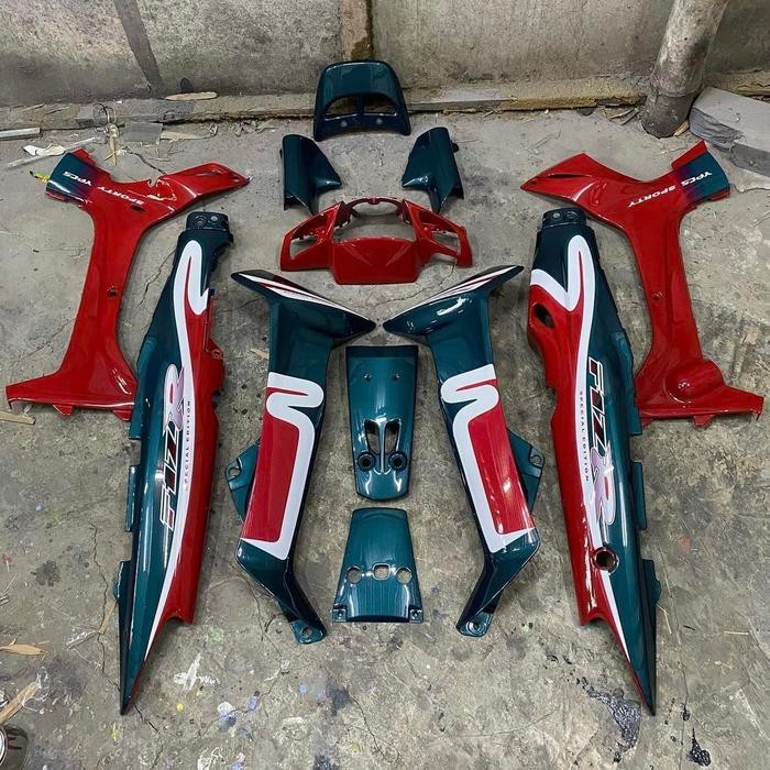 Body Set Halus Yamaha Fiz R Caltex Hijau Botol