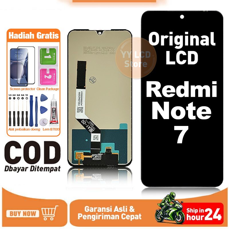 LCD Redmi NOTE 7 Original full set ori asli Untuk Glass Touchscreen Digitizer Ori