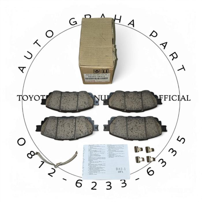 pad kit, disc bri fr 04465-0K431 QUALITY