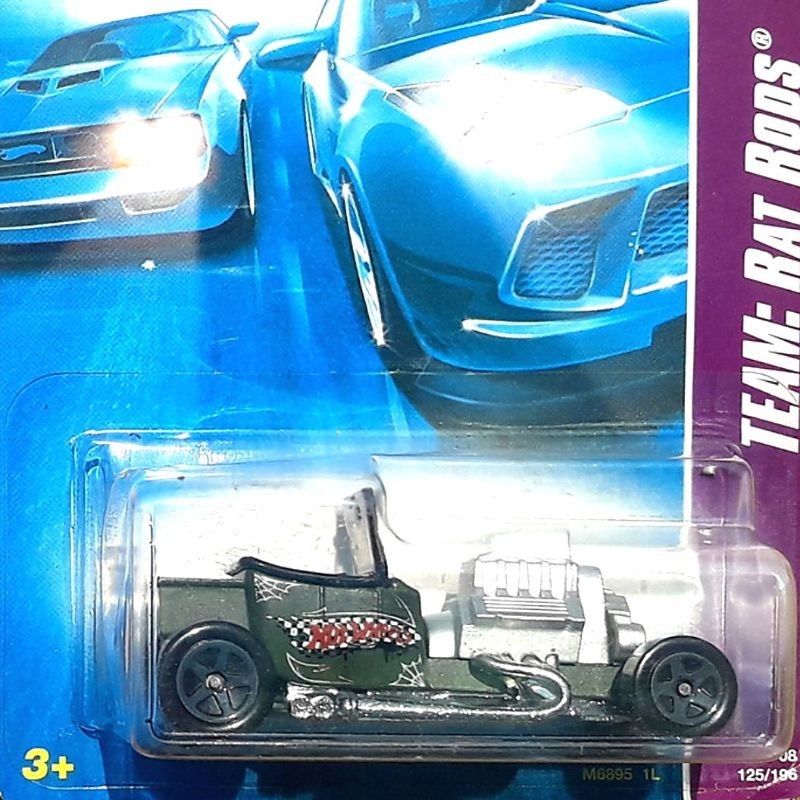 HOTWHEELS T-BUCKET 2008 HIJAU OLDSCHOOL CLASSIC CAR HOTROD