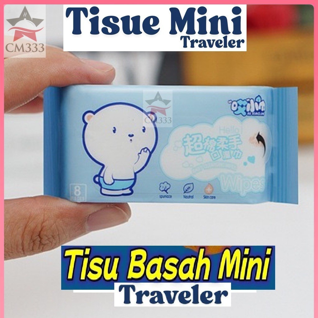 Tisu Basah Mini/Tissue Basah Kecil Traveler