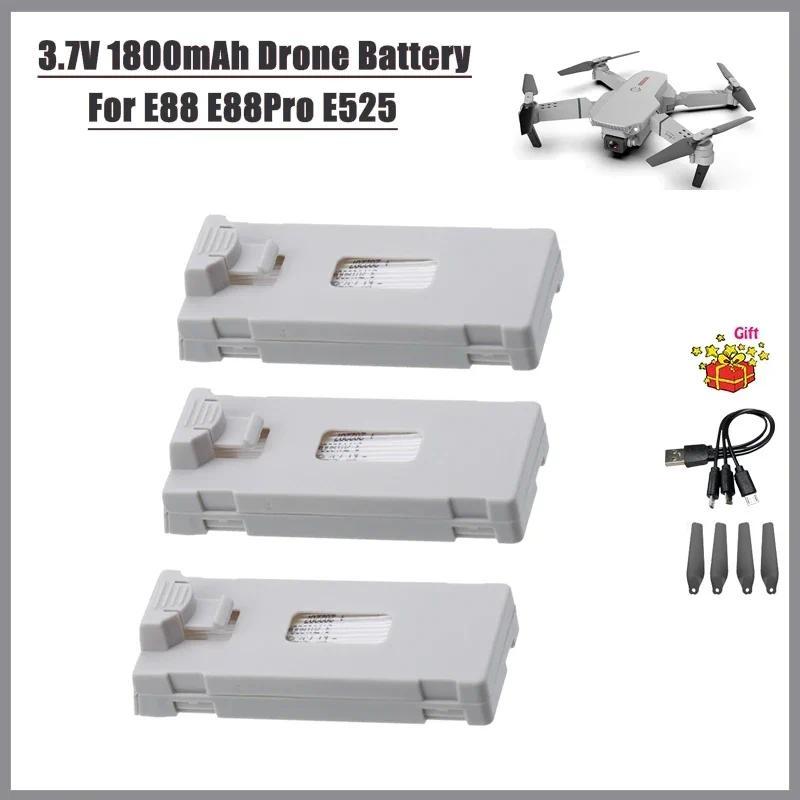 E88 Drone Battery 3.7V 1800mah  al E88 Battery For RC Drone E88PRO E99 P1 K3 P10 A13 S98 Lithium Bat