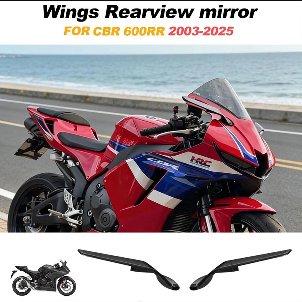 Untuk Honda CBR600RR CBR 600 RR CBR600 RR 2003-2024 2025 Spion Winglet Aerodinamis Stealth Aksesoris