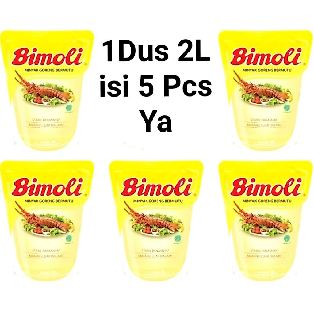 Minyak Goreng 2Liter Bimoli 1Dus Isi 5 Pcs Ya