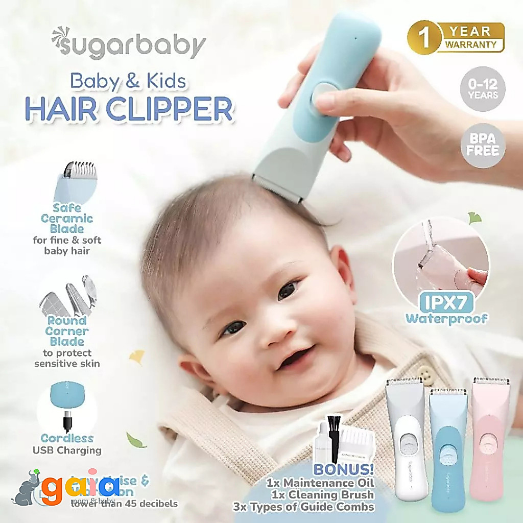 Sugar Baby Hair Clipper | Alat Cukur Rambut Bayi | Portable Baby Hair Clipper