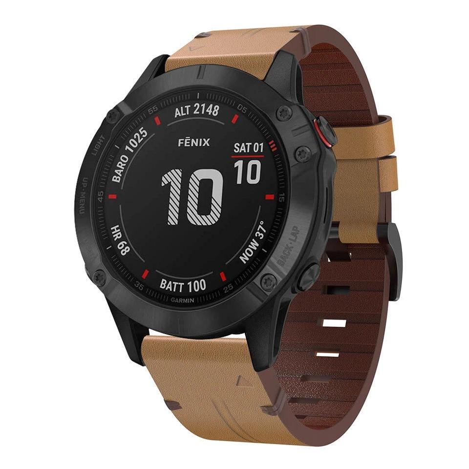 Quick Fit Leather Strap For Garmin Fenix 6 6S 6X Pro 7 7S 7X Smart Watch Band for Garmin Fenix 5 5S 