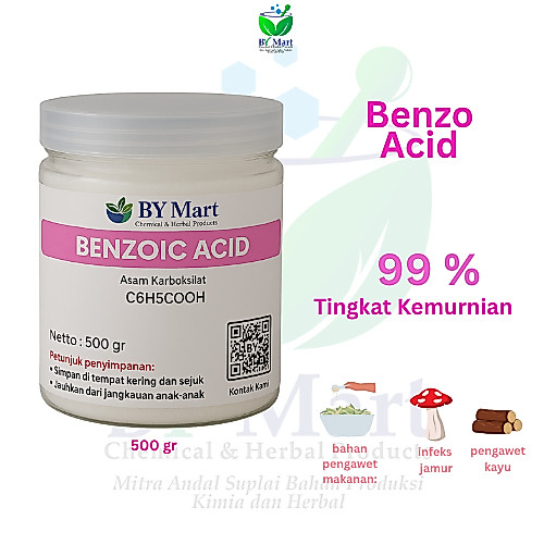 BY KIMIA & HERBAL - Benzoic Acid / Asam Benzoat / Asam Benzenecarboxylic