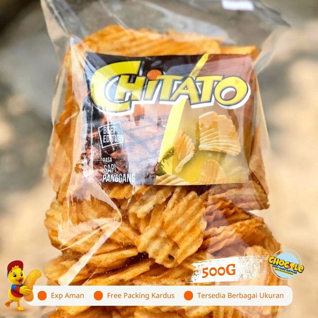 SALEPROMO 5.5 [ FLASH SALE ] CHITATO SAPI PANGGANG 500g | PUSAT GROSIR SNACK DAN COKLAT KILOAN ORIGI