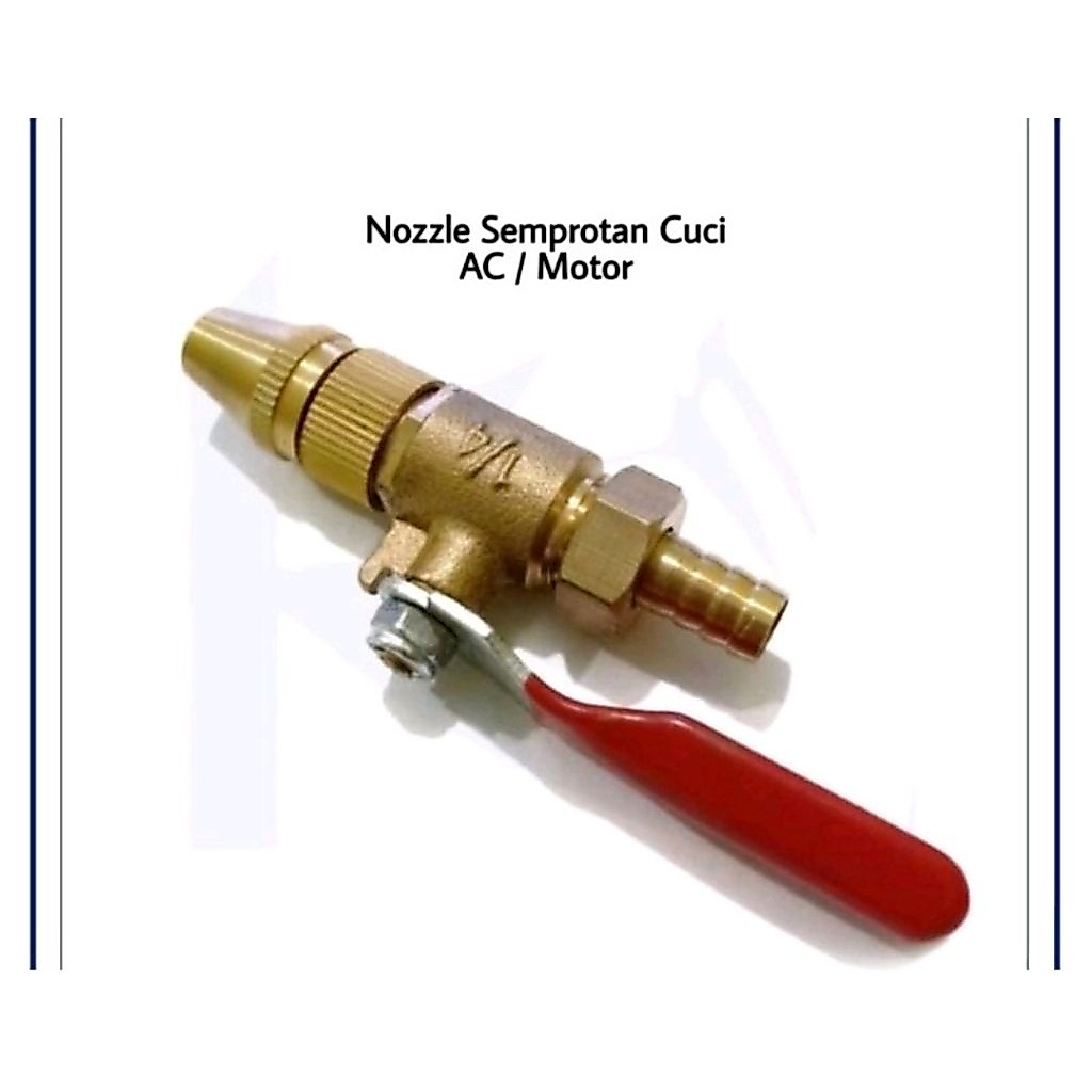 KRAN NOSEL DAN SPRAYER SEMPROTAN STEAM CUCI AC MOTOR