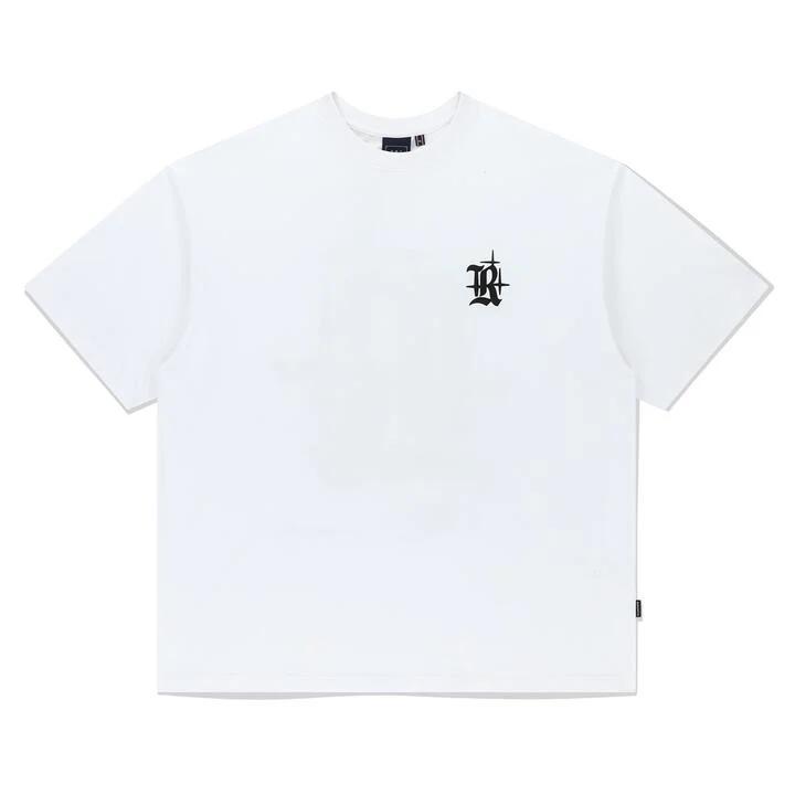[Aland] - Romantic Crown - Shining Bold Logo Tee Shirt White - Kaos Atasan Putih Unisex