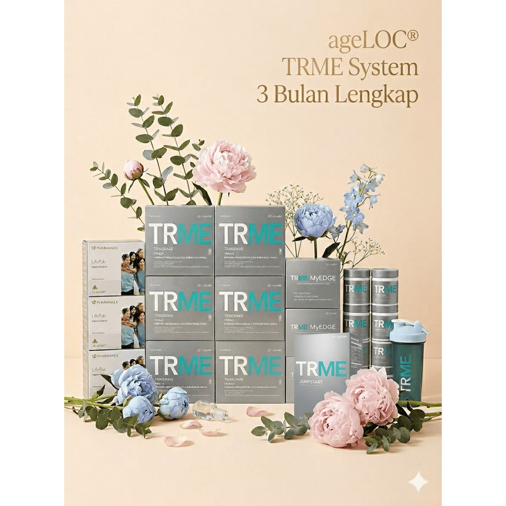[ SUPER HEMAT ] ageLOC® TRME System 3 Bulan Sistem Paket Diet 90 Hari Lengkap new pack TR90 TWS Peng