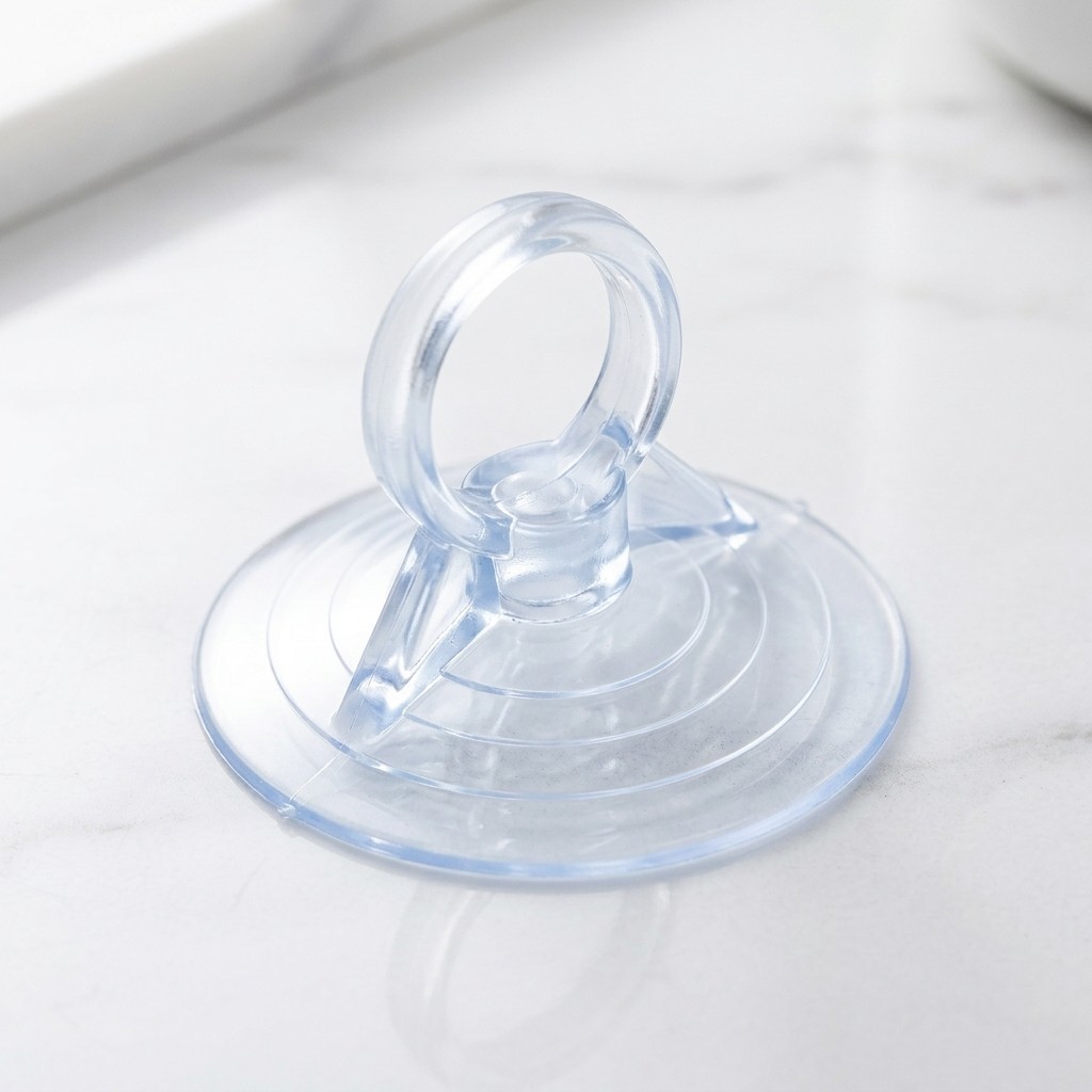 Suction Cup Hook Transparan Alat Tempel Dinding Kuat Tanpa Bor Keramik