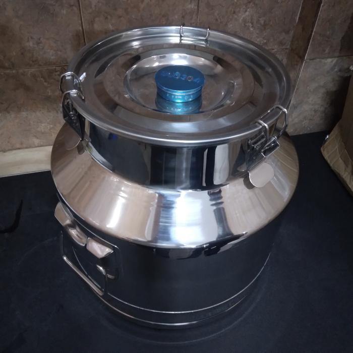 Milk Can Stainless Steel Sus - 4,8,15,20,25,40,45 liter - - 15 liter