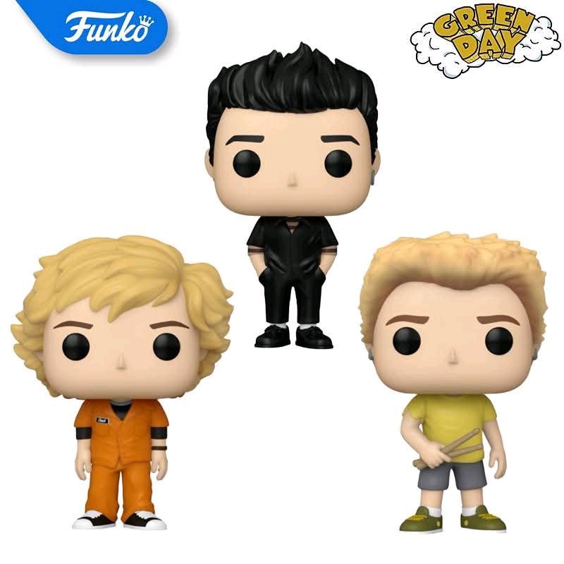 Funko Pop Green Day Billie Joe Mike Dirnt Tre Cool Basket Case