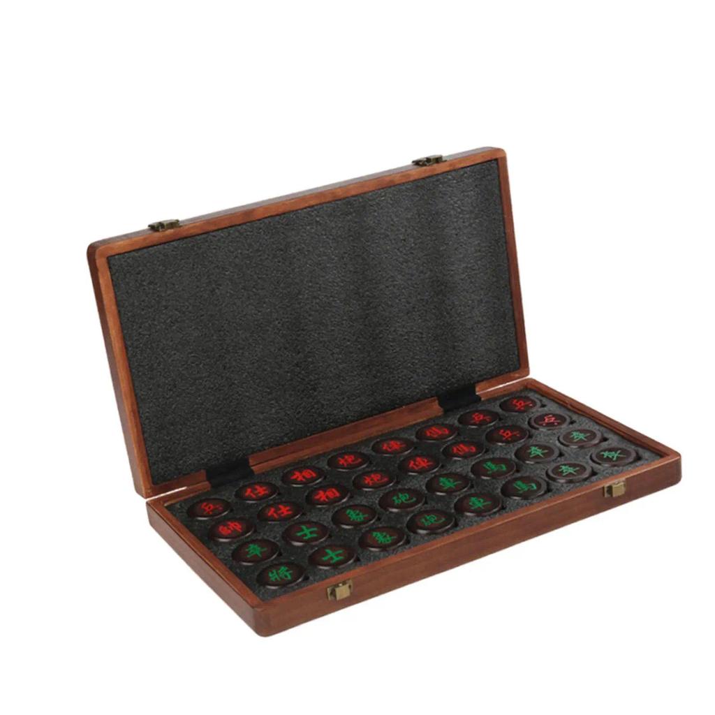 Chinese Chess Game Set, Traditional, Xiangqi ,Wooden Folding Chess Board for Family, Adults