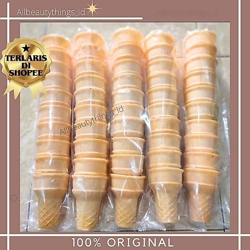 cone ice cream kone es krim kerupuk