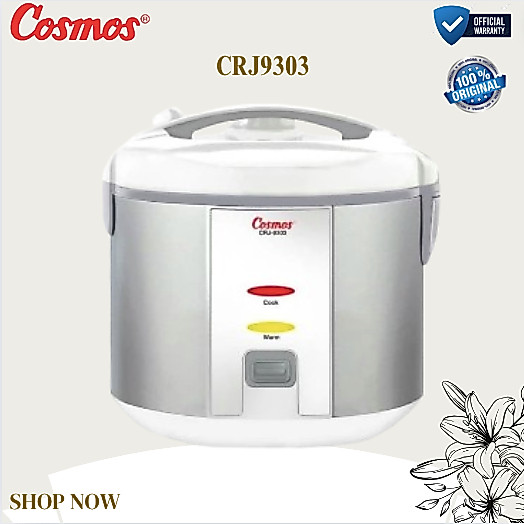 COSMOS RICE COOKER NON STICK CRJ9303 2L/CRJ-9303/CRJ 9303/CRJ-9303/CRJ 9303/ORIGINAL GARANSI RESMI