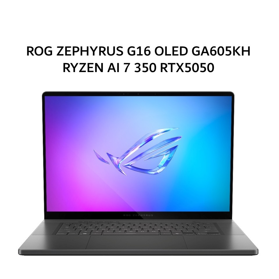 ASUS ROG ZEPHYRUS G16 OLED GA605KH RYZEN AI 7 350 RTX5050 8GB/ 32GB 1TB W11+OHS+M365B 16.0 NEBULA OL