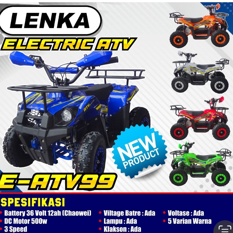 PROMO Mobil Aki ATV Mini Lenka EMC-99 Electric