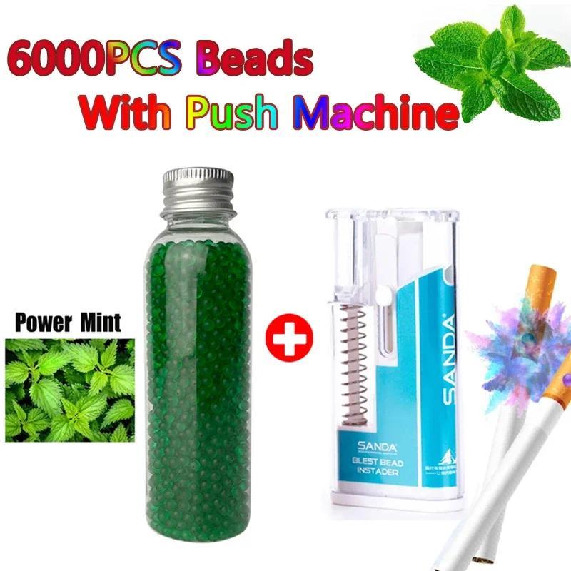6000PCS DIY Fruit flavor Mixed Ball Capsules for cigarets with Pusher Box Black Ice mint Cigarette E