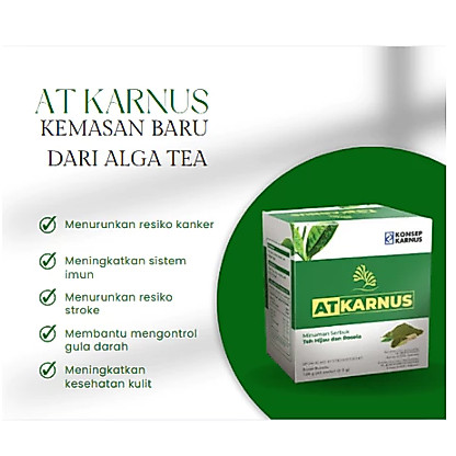 Promo Alga Tea / AT Karnus Obat Herbal 60 Saset Original
