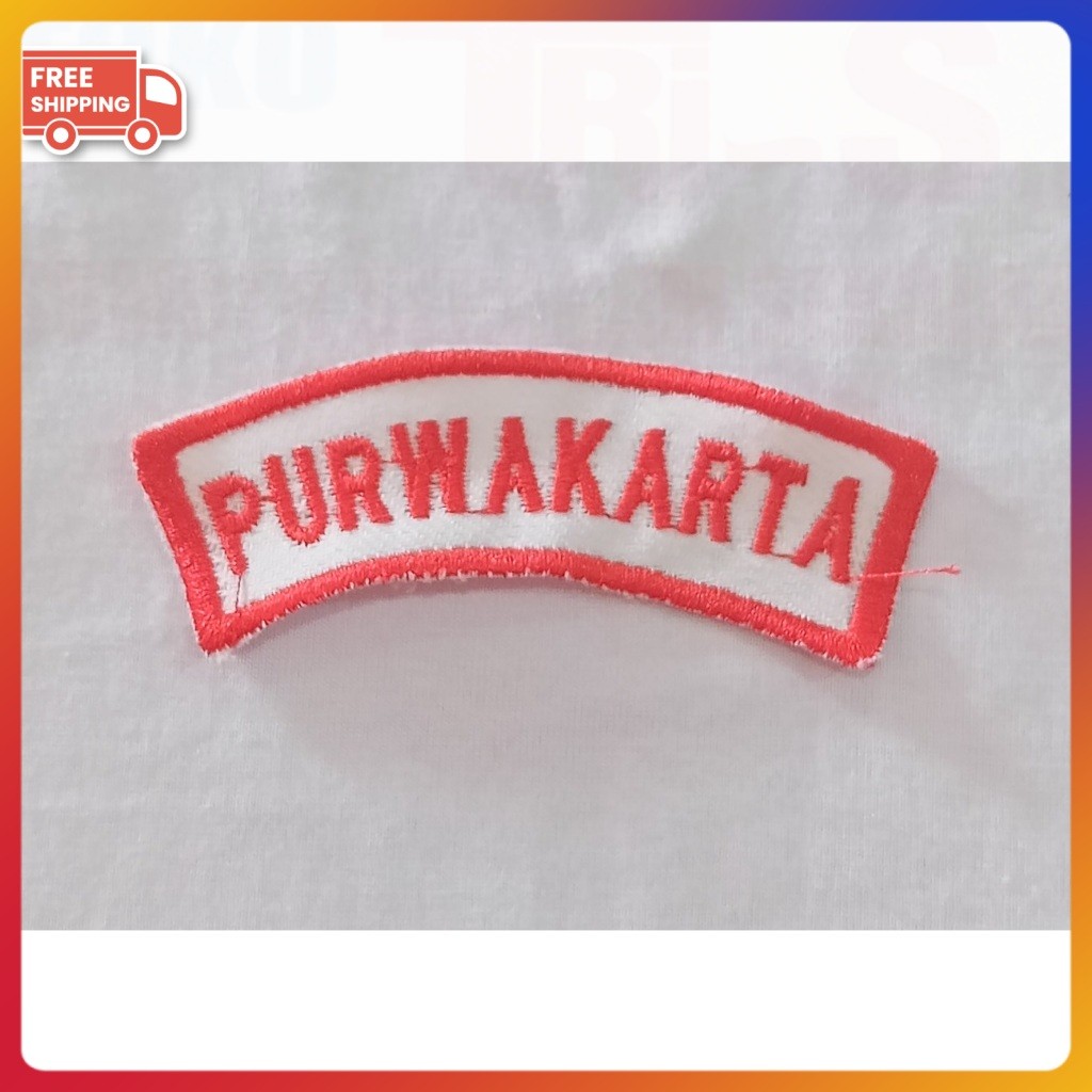 Logo Bordir Badge Bet | Logo Kabupaten Purwakarta | Bet Pramuka Purwakarta | Logo Smkn Purwakarta | 
