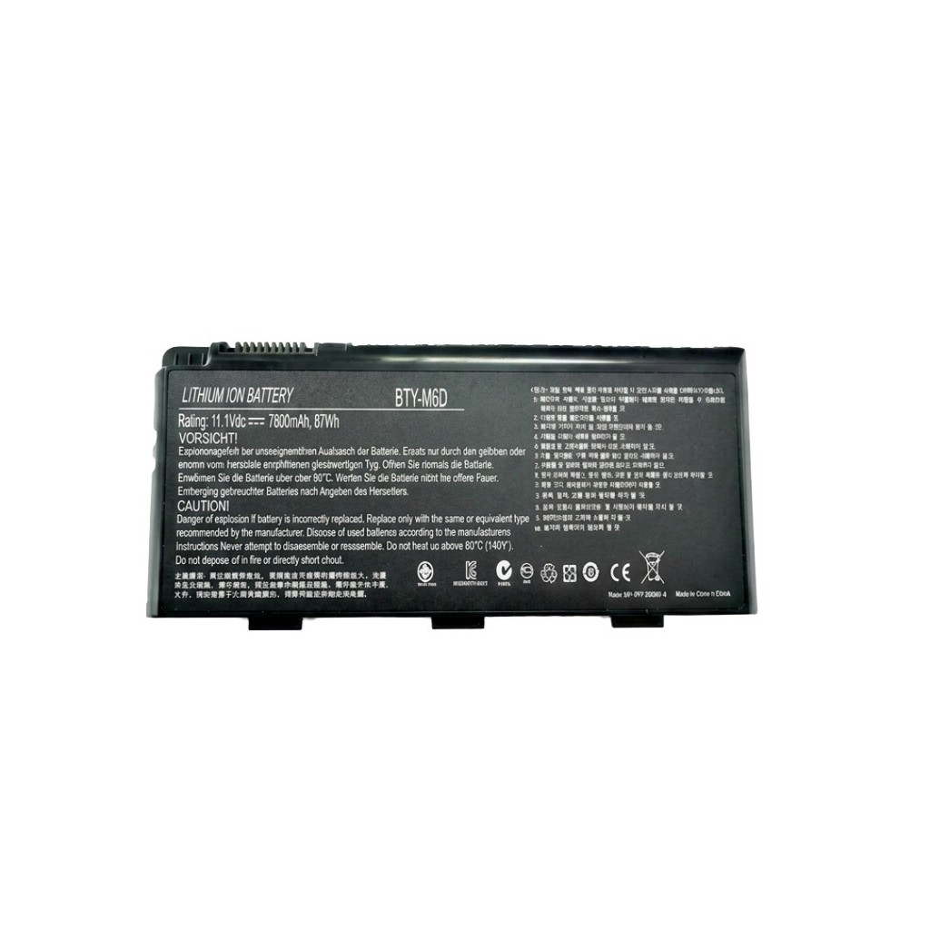 Baterai Laptop MSI GT680 GT683 GT780 GX660 GX680 GX780 BTY-M6D Original Replacement