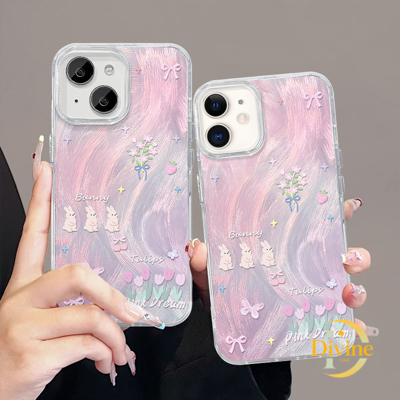 Three Rabbits Camlet Phone Case High-end Phone Case Suitable for iPhone 13 11-DE