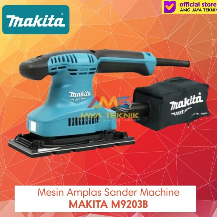 Mesin Amplas Makita M9203B Pengaplas Tembok/ Finishing Kayu Sander Machine Makita Original