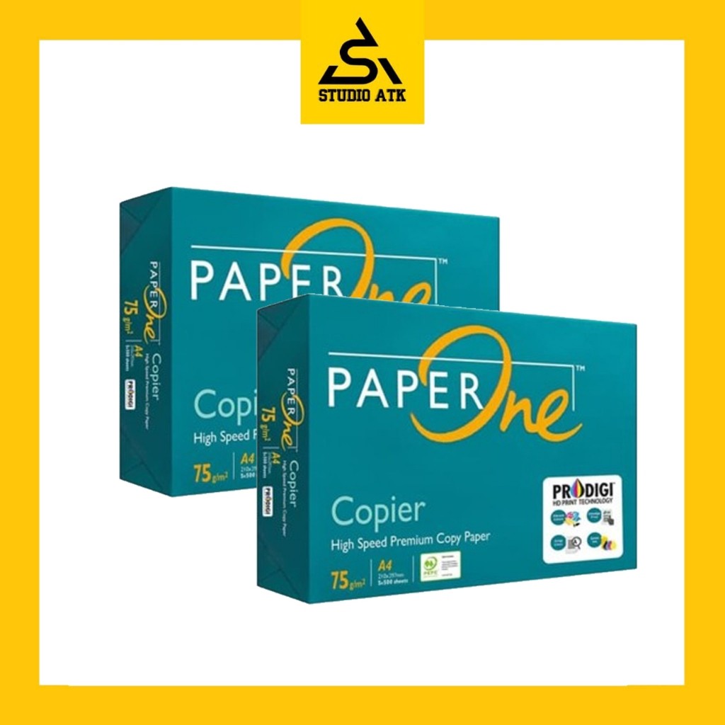 

Kertas HVS Paper One A4 75gram (box/5rim)