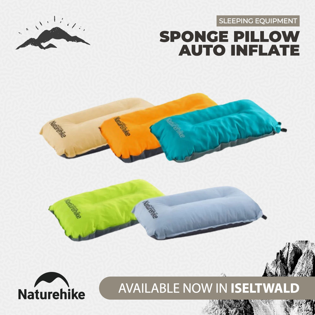 Naturehike Bantal Angin Sponge Pillow Auto Inflate NH17A001-L