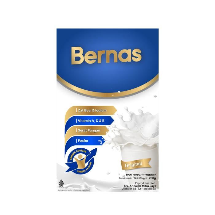 

Susu BERNAS Susu Bubuk Import Tinggi Protein dan Kalsium untuk Anak-anak dan Remaja - Rasa Original dan Cokelat - Original 2808
