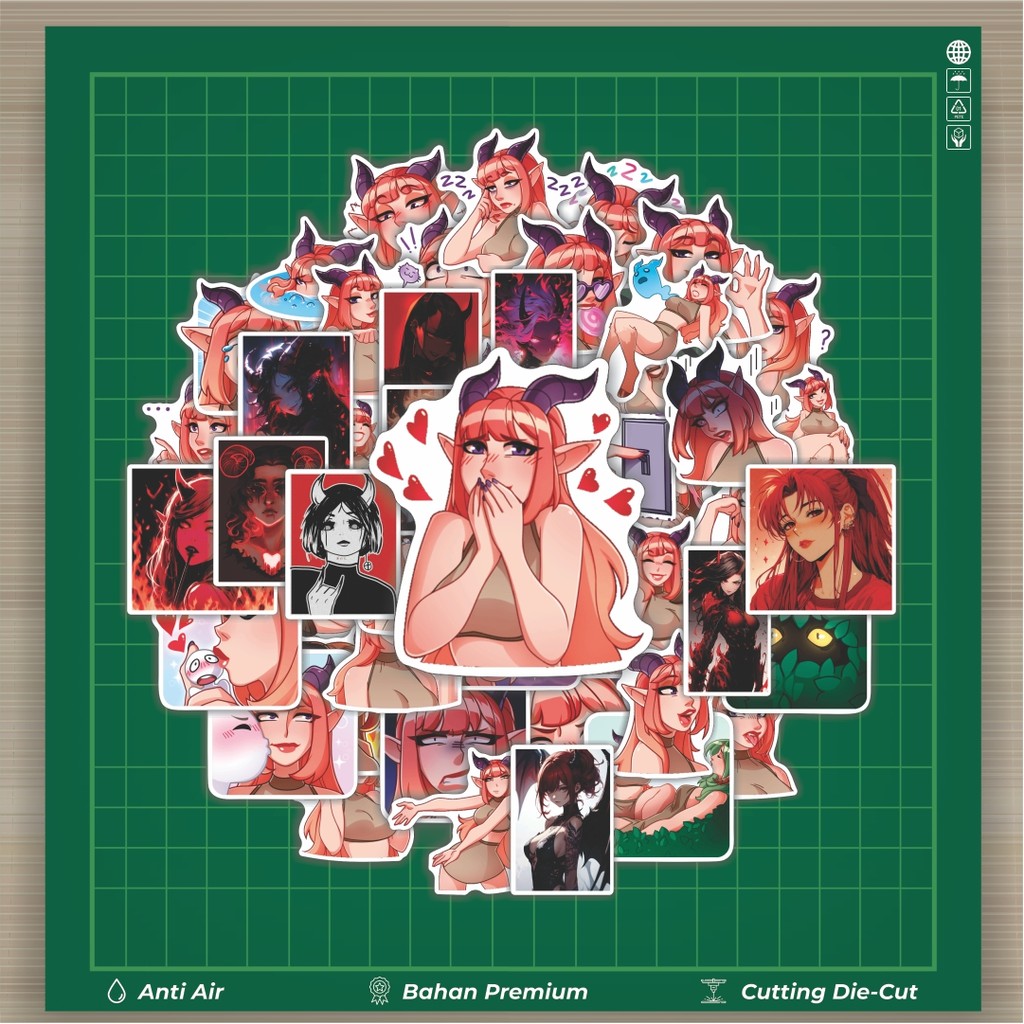 

Stiker Cutting Pack Stiker Beautiful Girls Medea Isi 100Pcs Series Aesthetic Lucu Keren Untuk Koper Bahan Vynil
