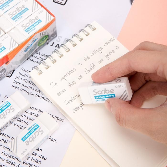 

[COMBO SUPER HEMAT] Deli Graphite Pencil / Pensil Kayu 2B Isi 10 Nyaman Di Genggam Penghapus Rautan - Warna