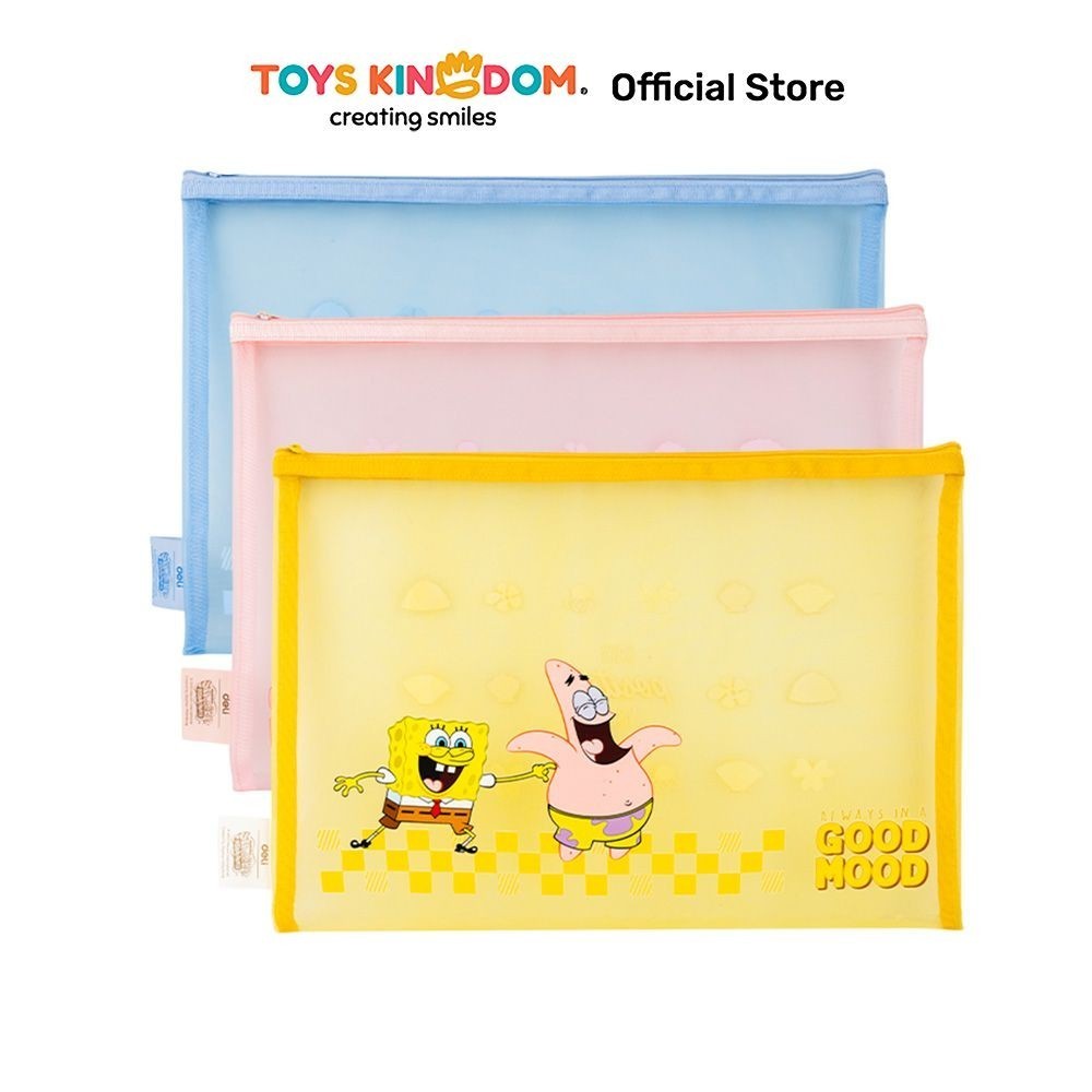 

Toys Kingdom Deli Pouch Zipper A4 Spongebob Eh982 Random Kantong Organizer Serbaguna Tempat Pensil Pulpen Alat Make Up Pouch Kosmetik Lucu