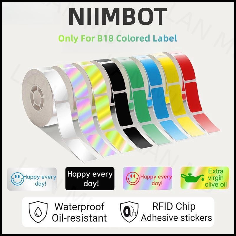 

NIIMBOT B18 Printer label,Tapes for Thermal Transfer Label Printer/Color label , for a long time without fang,14x30mm series.