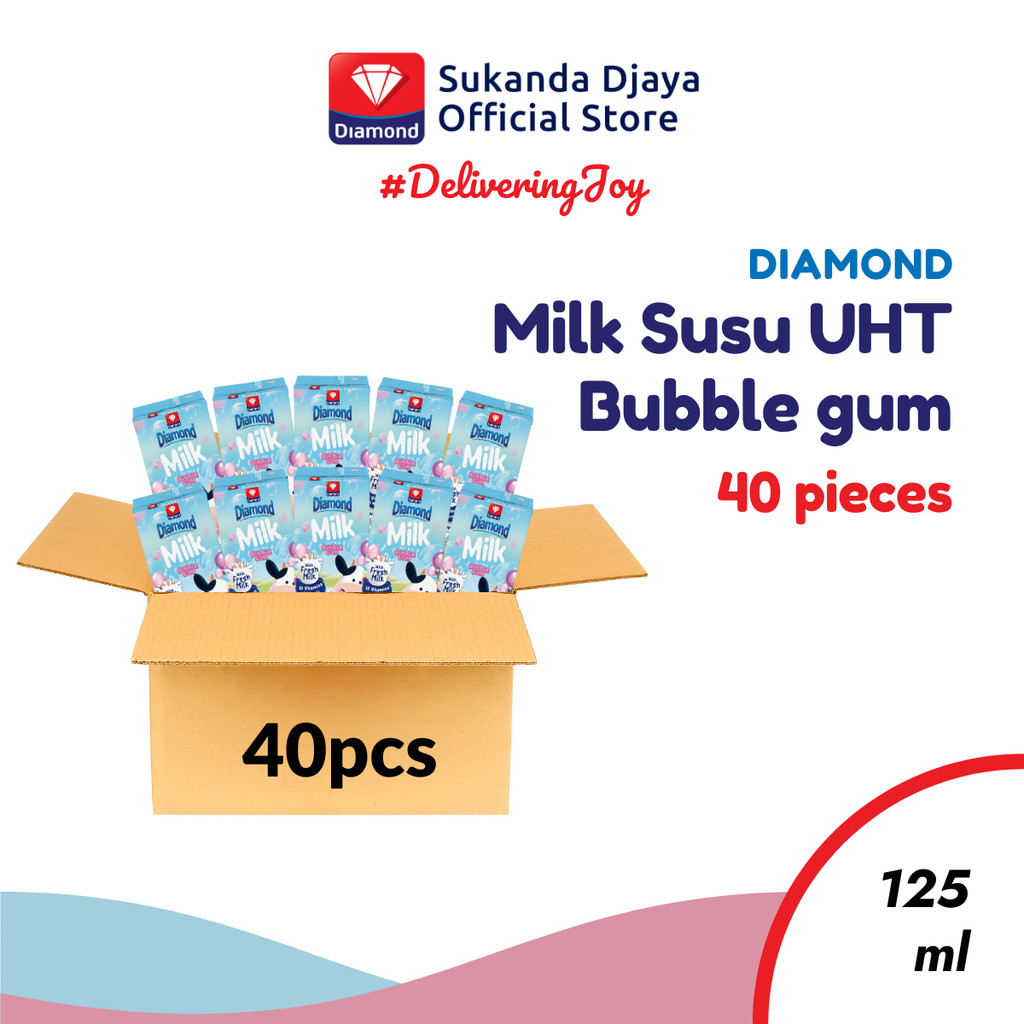 

Diamond Milk Susu UHT Bubble Gum 125 Ml - 1 Karton