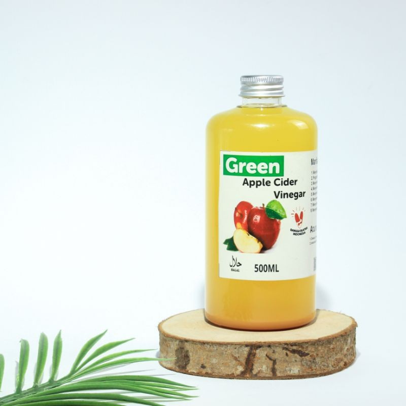 

Green Appel - Cuka Apel - Apple Cider Vinegar - DetoxDiet -Toner Wajah Alami -500ML Organik Premium