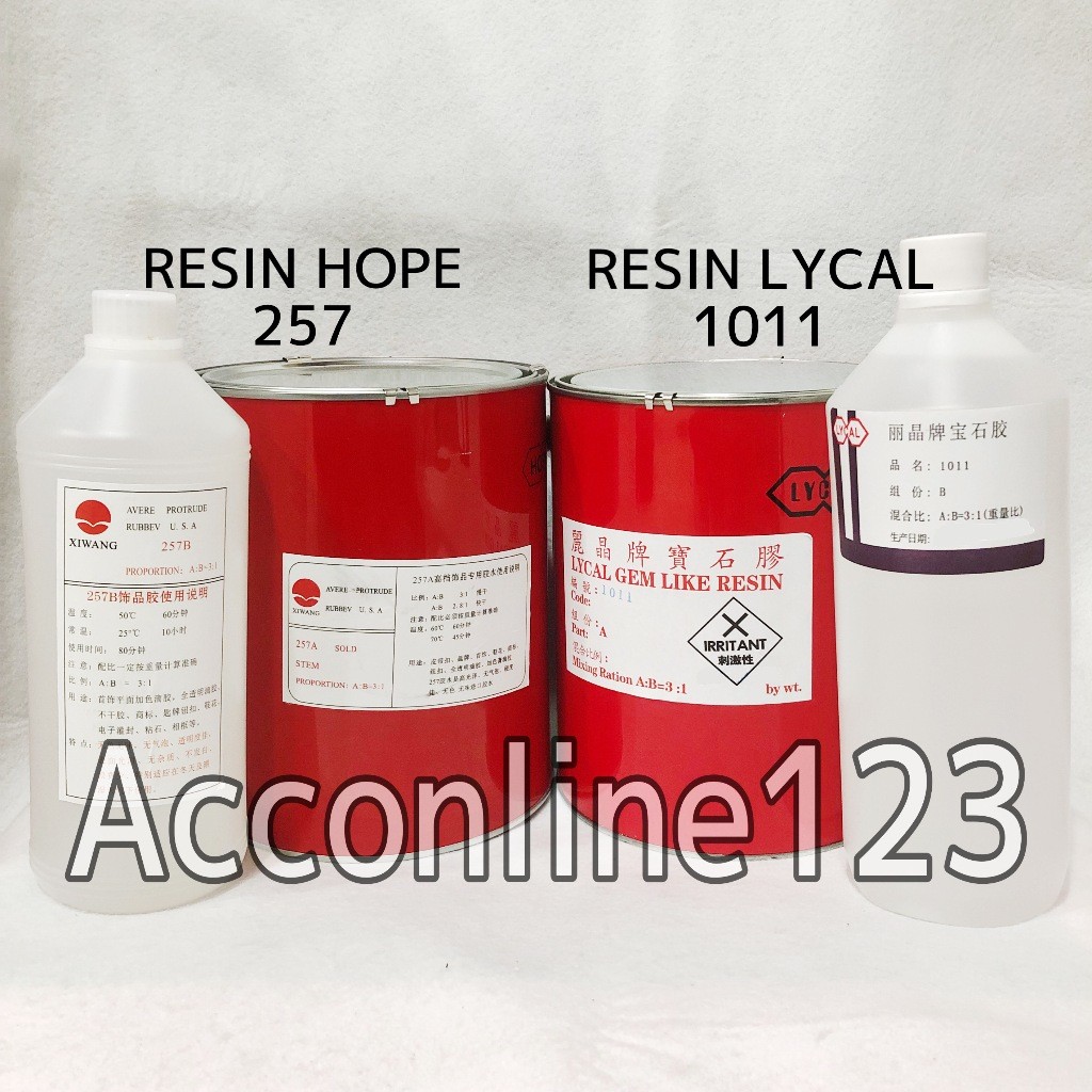 TERLARISResin Lycal 1011 dan Resin Hope 257 / Resin Bening Keras dengan Katalis – 1 Kaleng (1 SET)