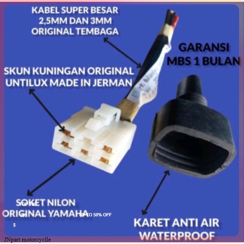 soket legulator kiprok R25+KARET anti air ORIGINAL