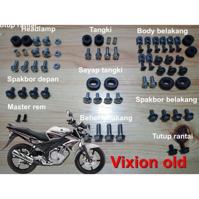 Baut fullset bodi yamaha vixion old/baut full body vixion old