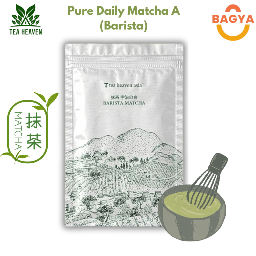 

Pure Matcha Powder 100gr Tea Heaven Pure Japanese Matcha Bubuk Matcha Jepang Matcha Ceremonial Grade