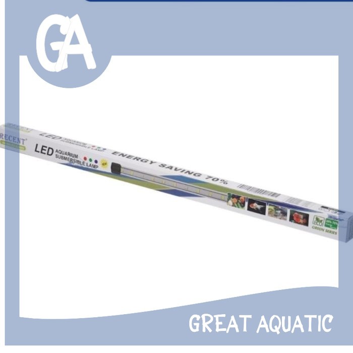 lampu celup led 2 lines 2 baris lampu RECENT AA 300 400 500 600 800 1000 1200 2 LINES untuk aquarium