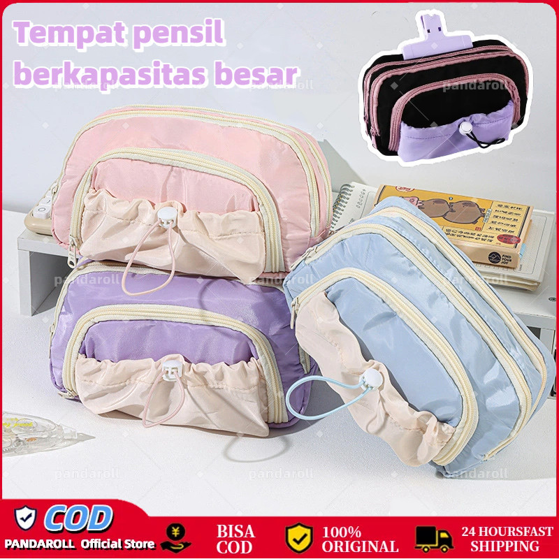 

PANDA Tempat alat tulis kotak pensil aesthetic Tas PenaTempat Pencil Tas Pensil kapasitas besar