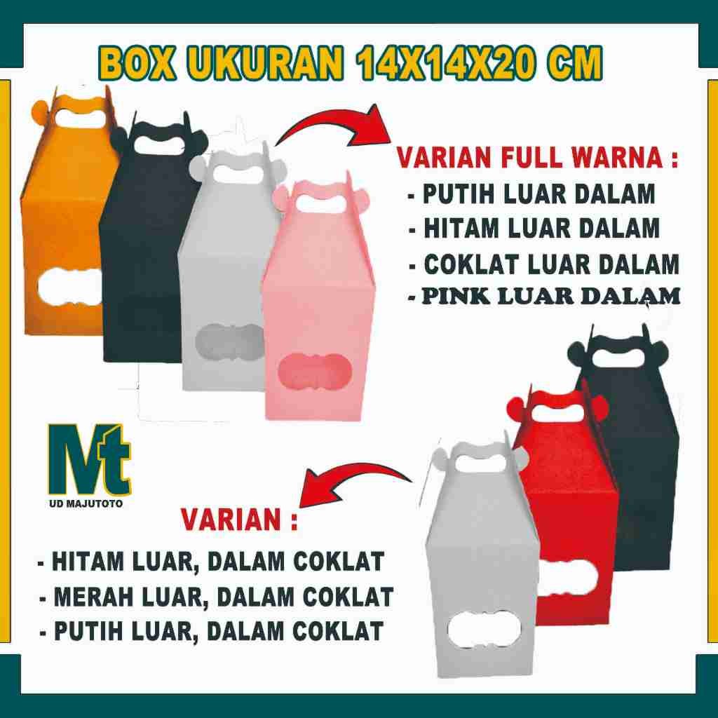 

Box 14X14X20 cm / Box Jinjing / Box Kue Kering / Kardus Polos