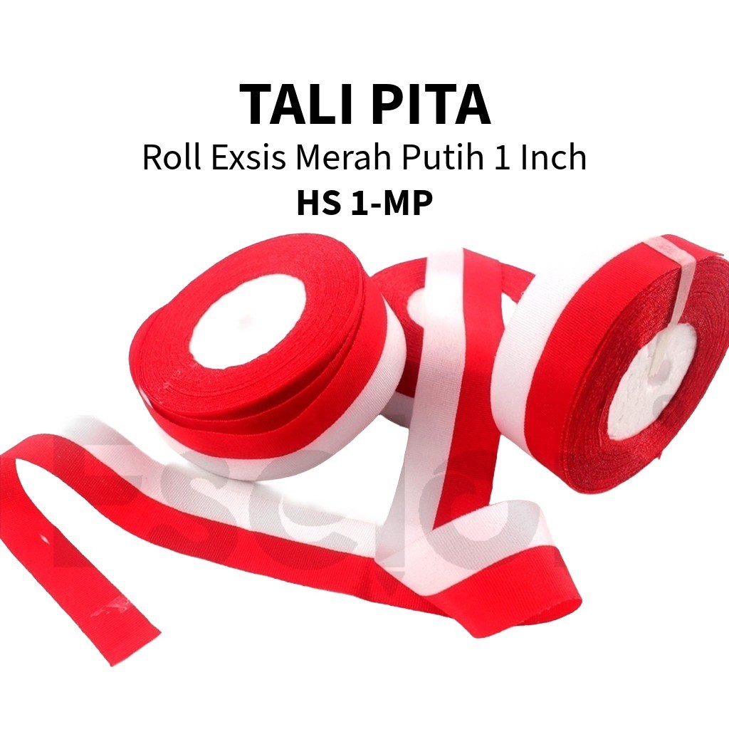 

❤️️1rol Pita Satin Merah Putih / 1pcs Pita Kain Serbaguna❤️️