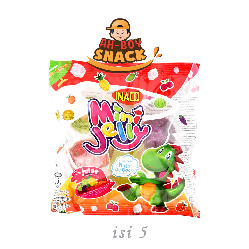 

INACO MINI JELLY ISI 5 CUP NATA DE COCO [GROSIR 5 PCS] - HARGA TERTERA UNTUK 1 PCS - AHBOY SNACK