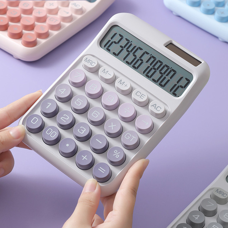 

-SS- 12-DIGIT COLORFUL GRADIENT CALCULATOR / KALKULATOR WARNA PASTEL MACARON / SWEET COLOR CALCULATOR