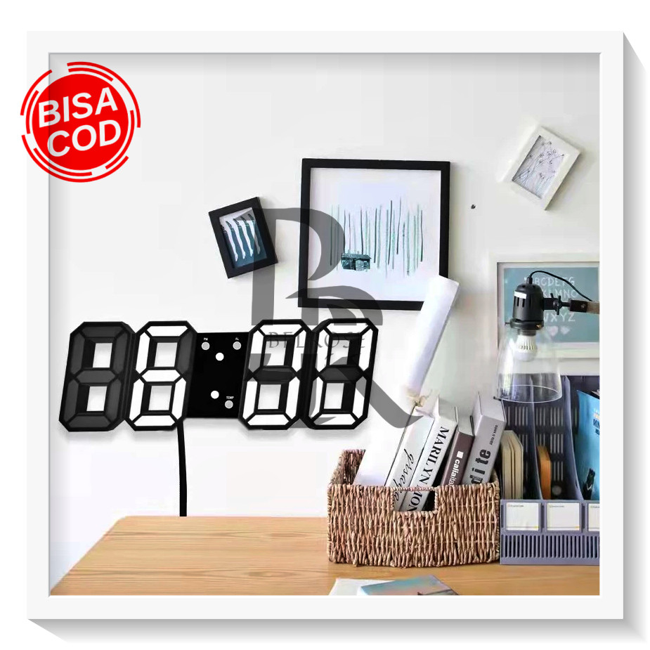 Jam Dinding Digital 3D Clock LED Meja JAM LED DIGITAL Jam Digital Meja